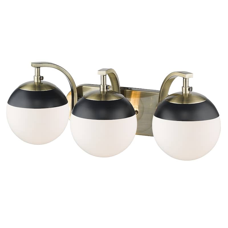Carbon Loft Barton 3-light Opal Glass Bath Vanity