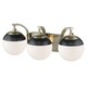 preview thumbnail 9 of 58, Carbon Loft Barton 3-light Opal Glass Bath Vanity