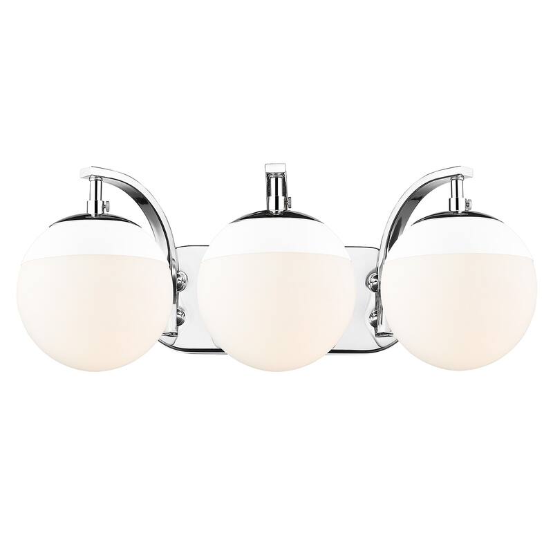 Carbon Loft Barton 3-light Opal Glass Bath Vanity
