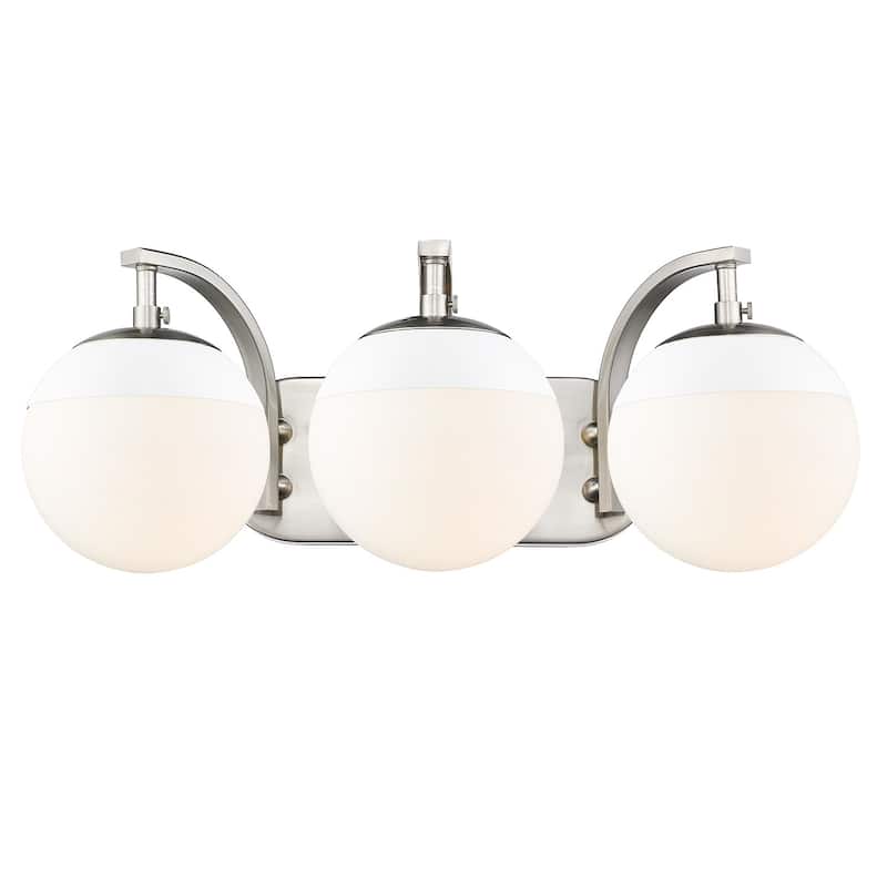 Carbon Loft Barton 3-light Opal Glass Bath Vanity