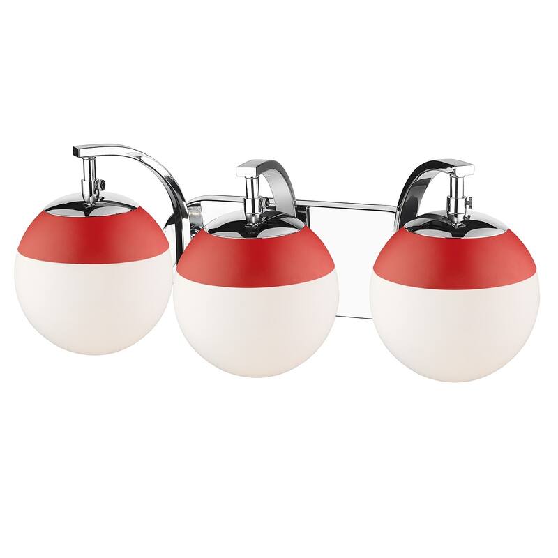 Carbon Loft Barton 3-light Opal Glass Bath Vanity