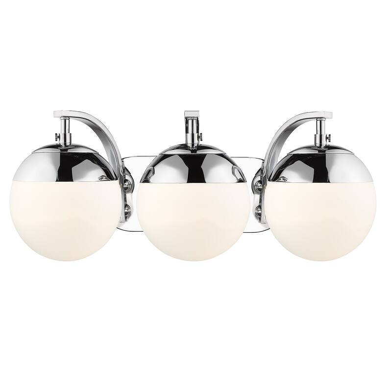 Carbon Loft Barton 3-light Opal Glass Bath Vanity