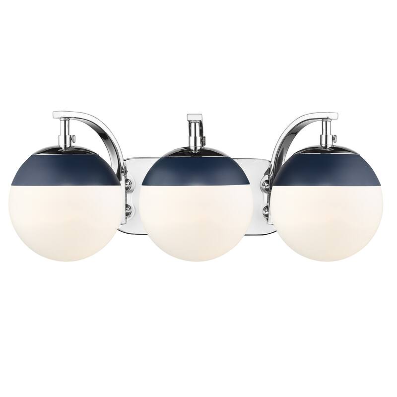 Carbon Loft Barton 3-light Opal Glass Bath Vanity