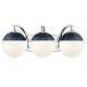 preview thumbnail 37 of 58, Carbon Loft Barton 3-light Opal Glass Bath Vanity