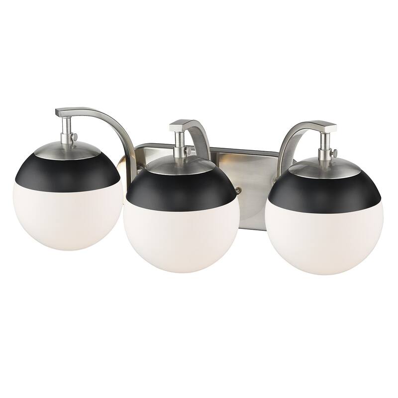Carbon Loft Barton 3-light Opal Glass Bath Vanity