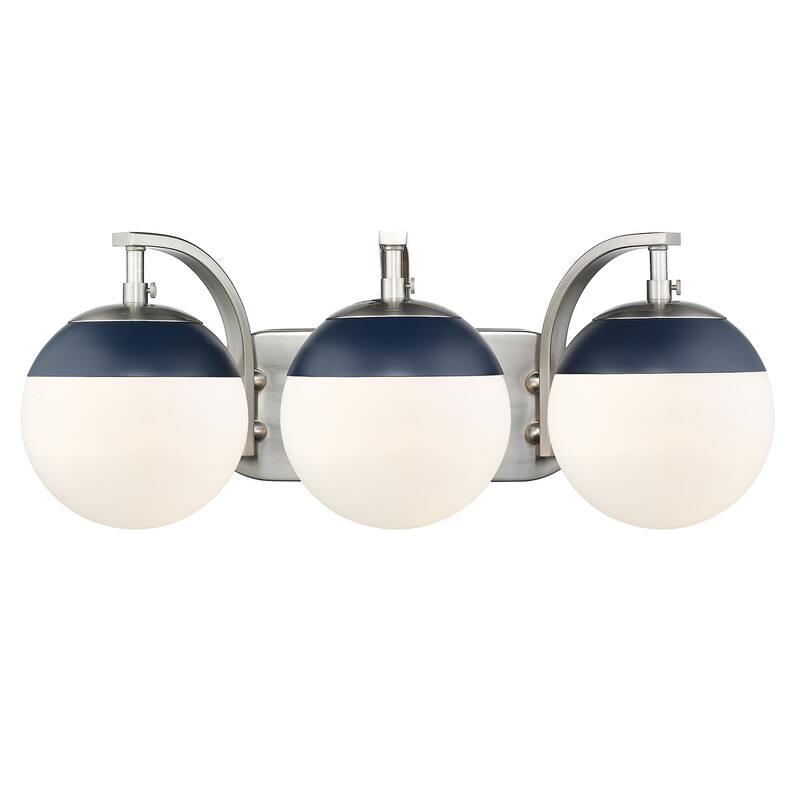 Carbon Loft Barton 3-light Opal Glass Bath Vanity