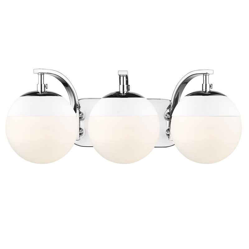 Carbon Loft Barton 3-light Opal Glass Bath Vanity