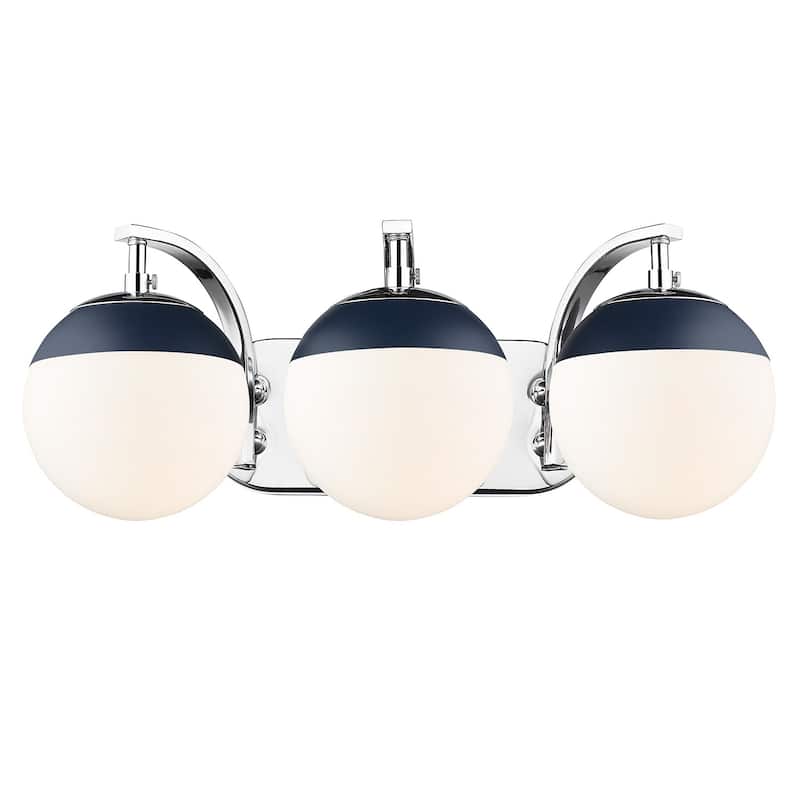 Carbon Loft Barton 3-light Opal Glass Bath Vanity