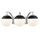 preview thumbnail 46 of 58, Carbon Loft Barton 3-light Opal Glass Bath Vanity