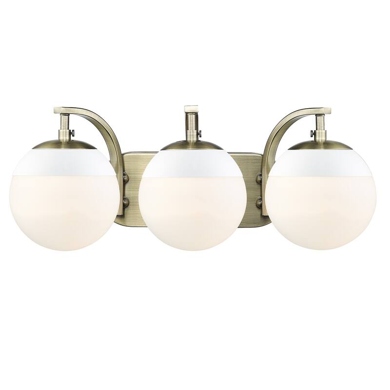 Carbon Loft Barton 3-light Opal Glass Bath Vanity