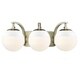 preview thumbnail 17 of 58, Carbon Loft Barton 3-light Opal Glass Bath Vanity