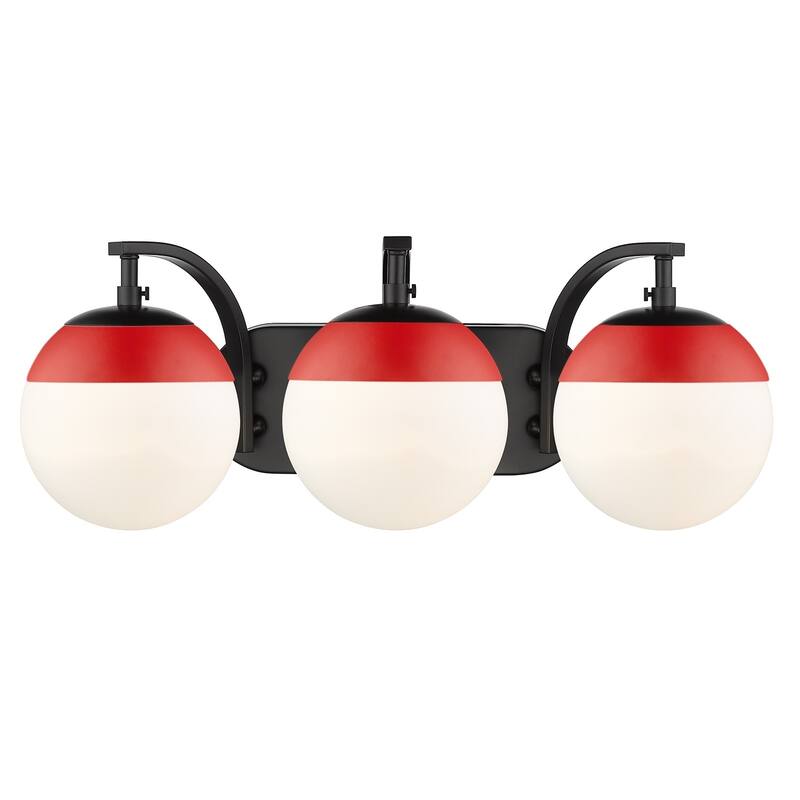 Carbon Loft Barton 3-light Opal Glass Bath Vanity