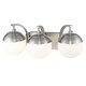 preview thumbnail 54 of 58, Carbon Loft Barton 3-light Opal Glass Bath Vanity