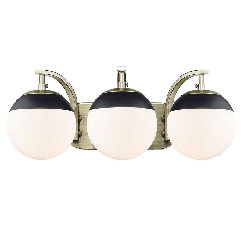 Carbon Loft Barton 3-light Opal Glass Bath Vanity