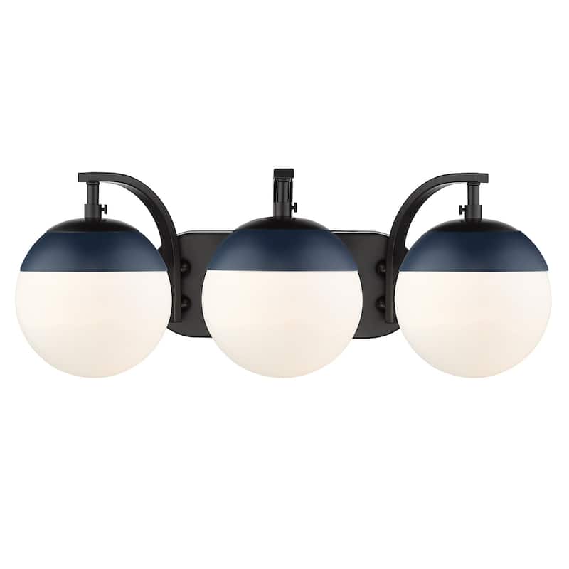 Carbon Loft Barton 3-light Opal Glass Bath Vanity