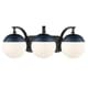 preview thumbnail 23 of 58, Carbon Loft Barton 3-light Opal Glass Bath Vanity