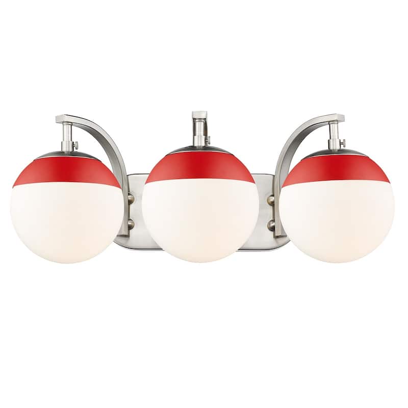 Carbon Loft Barton 3-light Opal Glass Bath Vanity