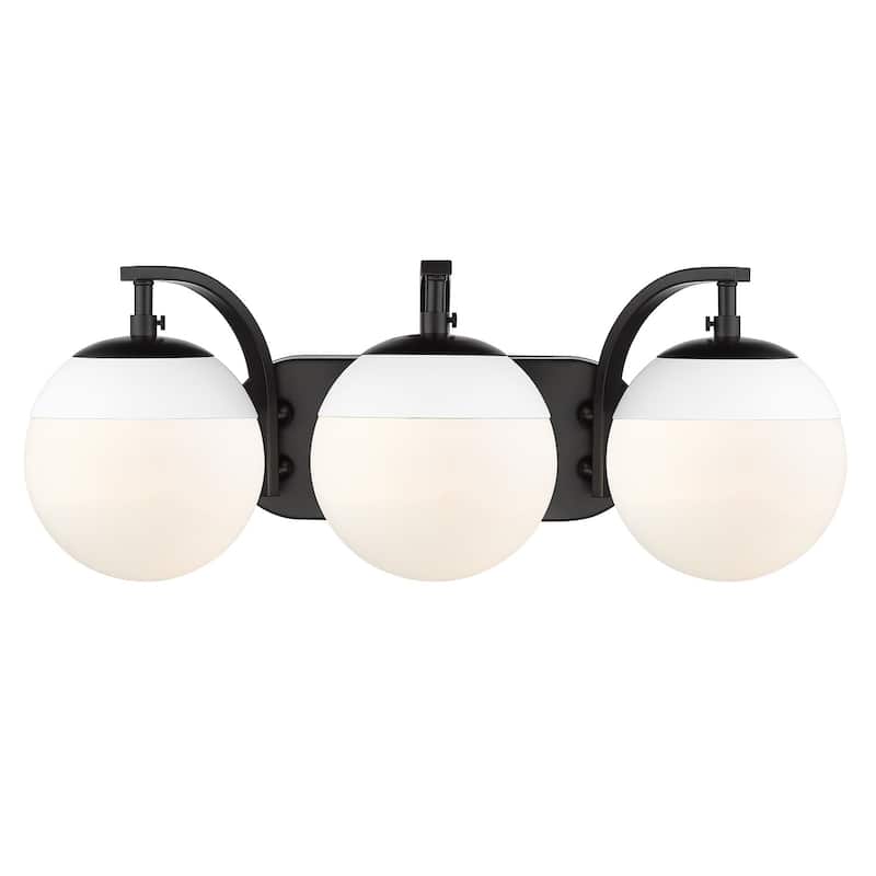 Carbon Loft Barton 3-light Opal Glass Bath Vanity