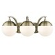 preview thumbnail 5 of 58, Carbon Loft Barton 3-light Opal Glass Bath Vanity