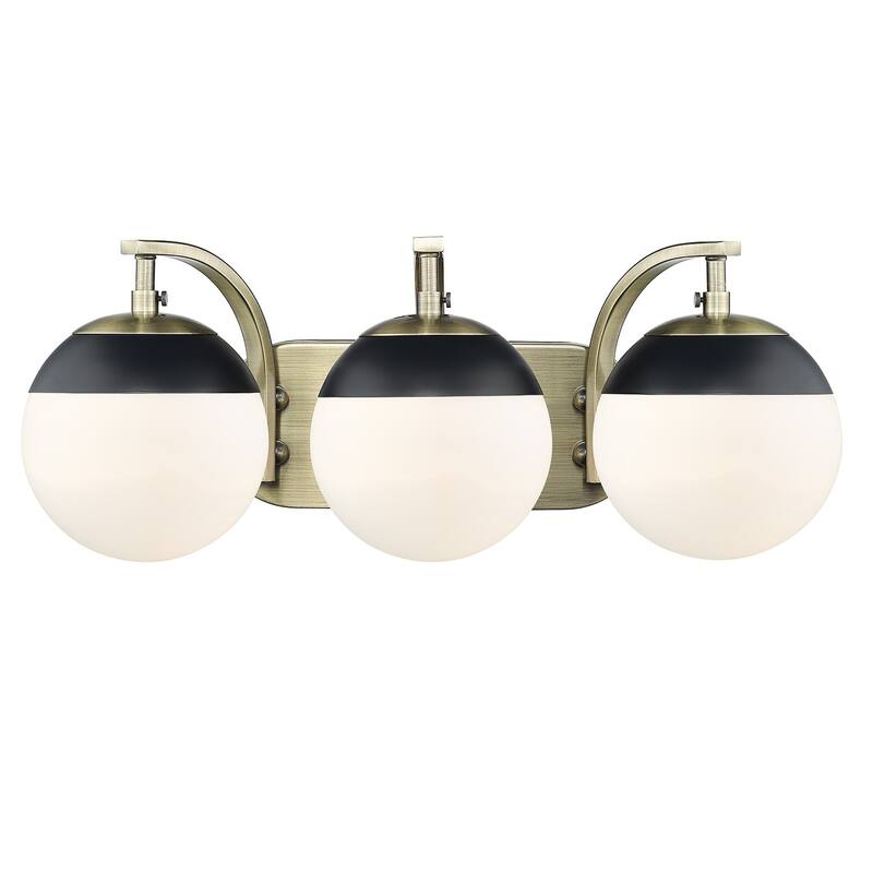 Carbon Loft Barton 3-light Opal Glass Bath Vanity