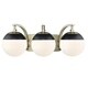 preview thumbnail 4 of 58, Carbon Loft Barton 3-light Opal Glass Bath Vanity