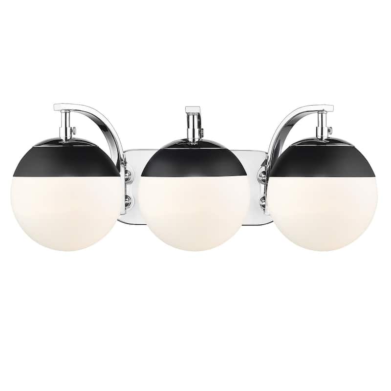 Carbon Loft Barton 3-light Opal Glass Bath Vanity
