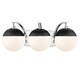 preview thumbnail 31 of 58, Carbon Loft Barton 3-light Opal Glass Bath Vanity