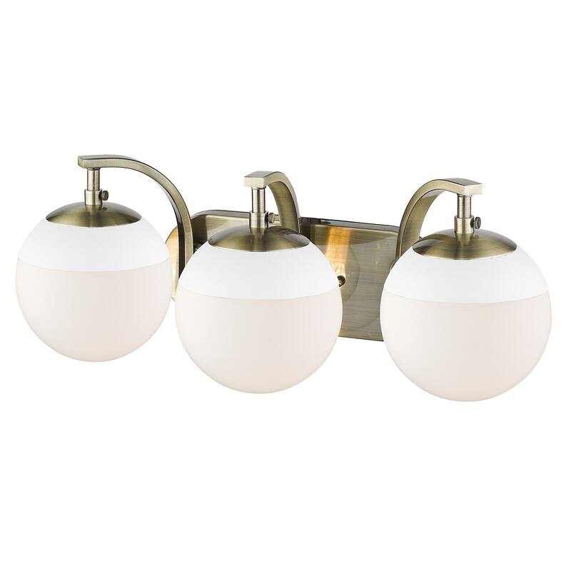 Carbon Loft Barton 3-light Opal Glass Bath Vanity