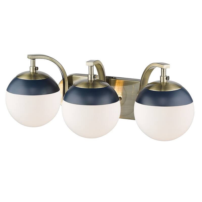 Carbon Loft Barton 3-light Opal Glass Bath Vanity