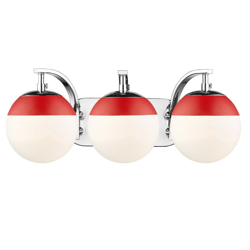 Carbon Loft Barton 3-light Opal Glass Bath Vanity