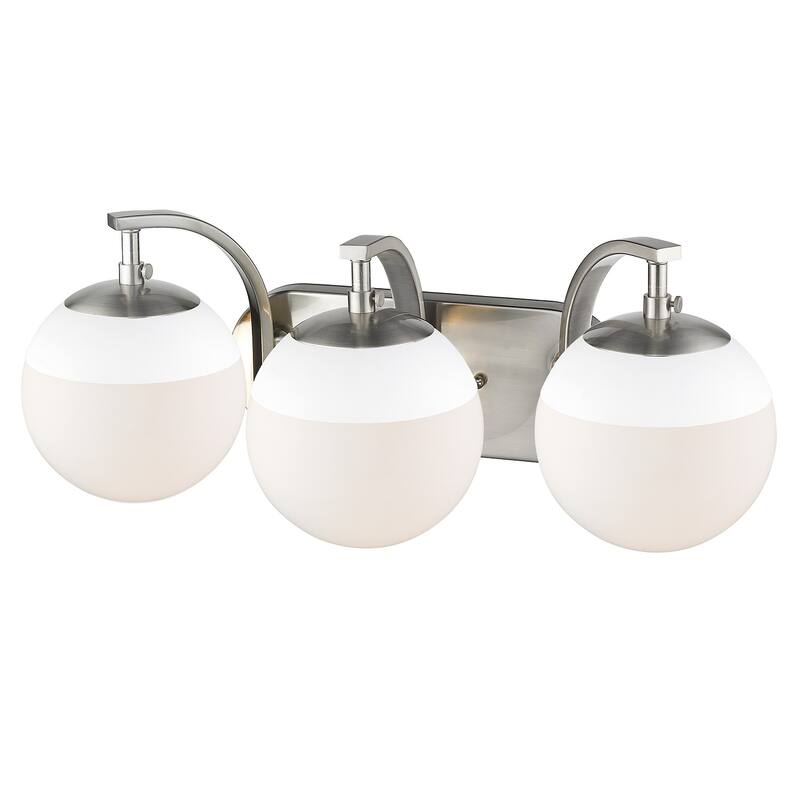 Carbon Loft Barton 3-light Opal Glass Bath Vanity