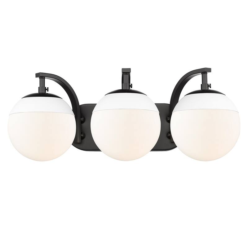 Carbon Loft Barton 3-light Opal Glass Bath Vanity