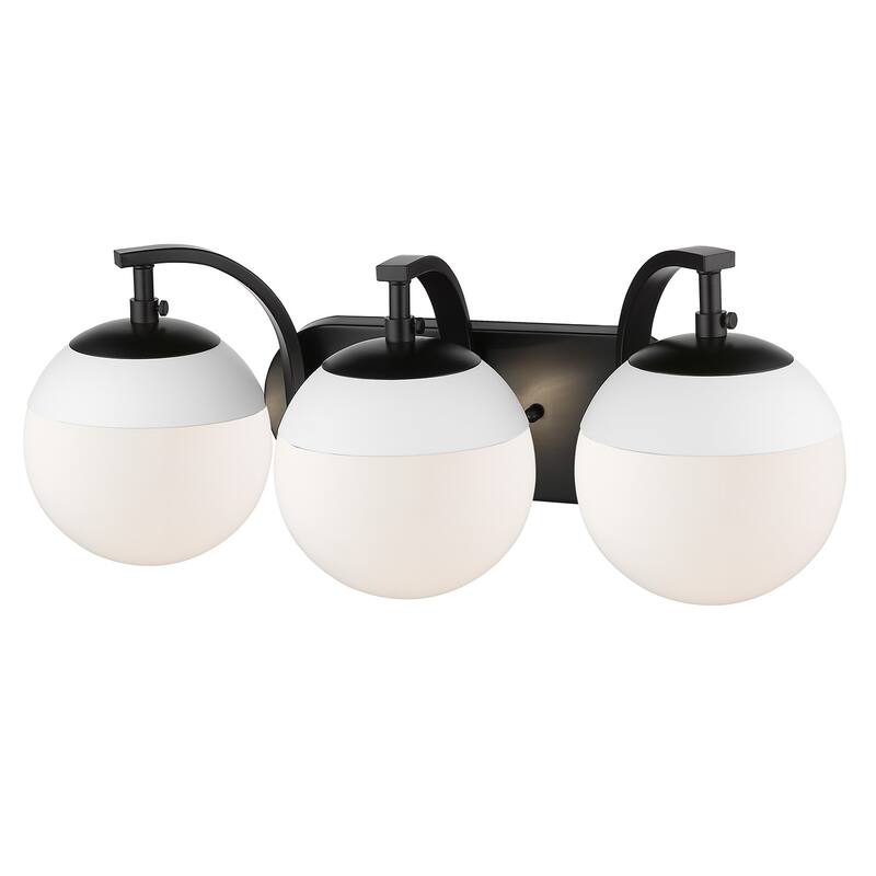 Carbon Loft Barton 3-light Opal Glass Bath Vanity