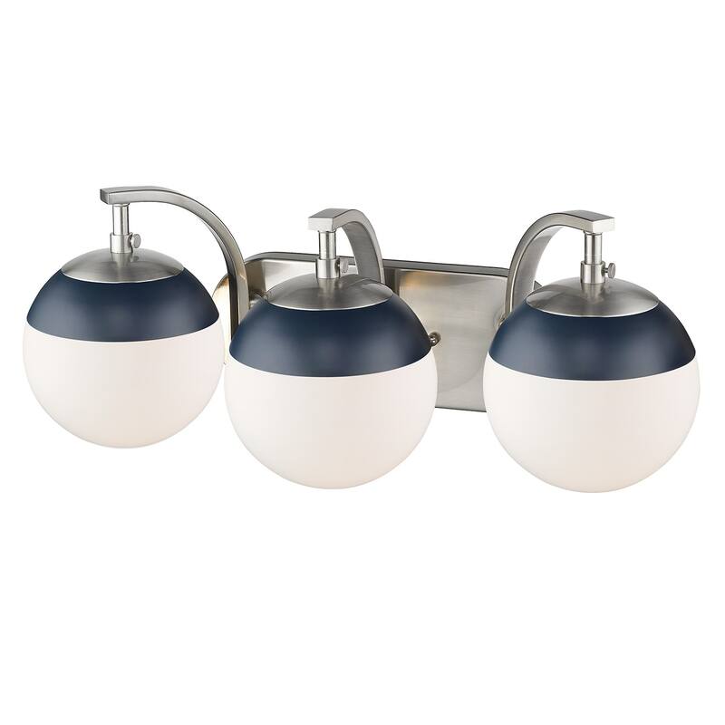Carbon Loft Barton 3-light Opal Glass Bath Vanity