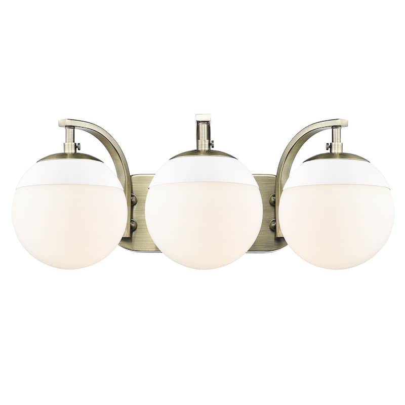 Carbon Loft Barton 3-light Opal Glass Bath Vanity