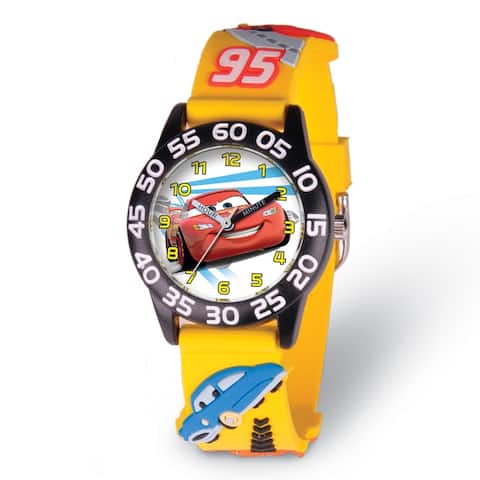Disney Kids Cars Lightning McQueen Acrylic Time Teacher Watch by Versil