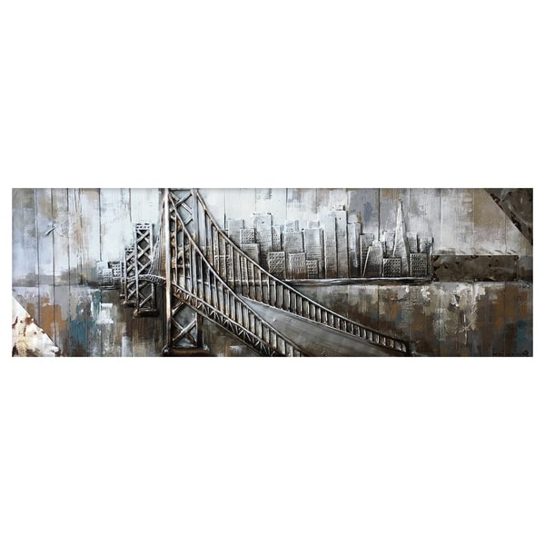 Yosemite Home Décor "To The Other Side" Wood Wall Décor - Multi-color