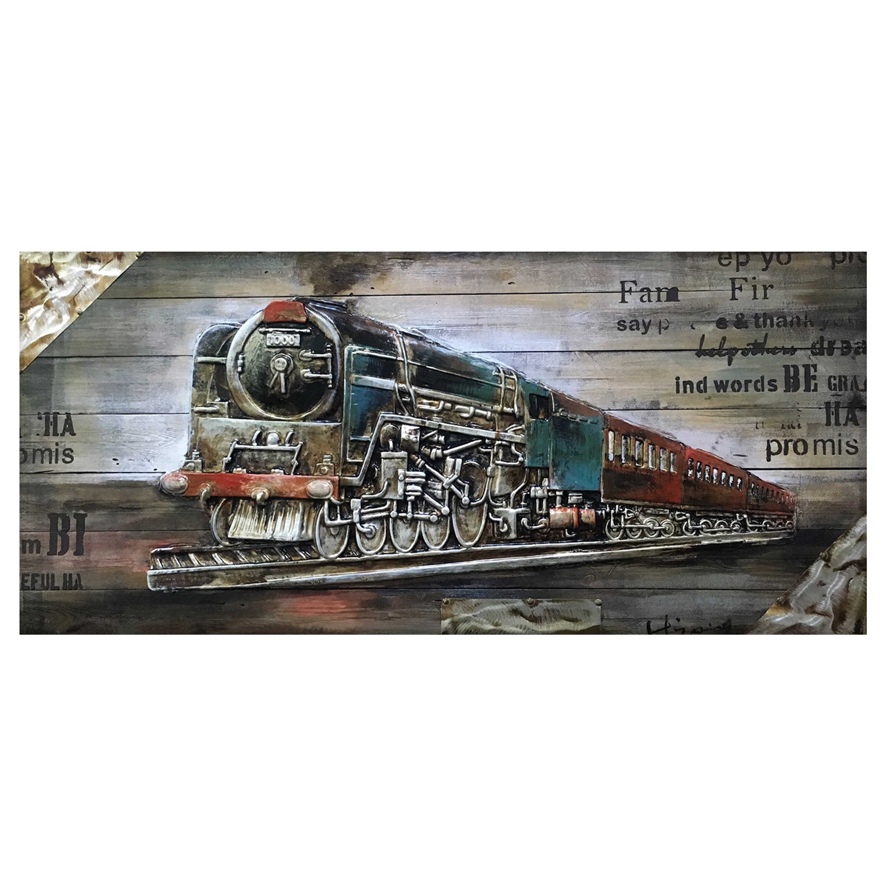 Shop Yosemite Home Decor Full Steam Ahead Wood Wall Decor