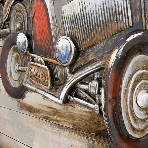 Shop Yosemite Home Decor Vintage Car Show Collection Wood