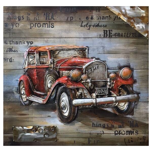 Shop Yosemite Home Décor "Vintage Car Show Collection" Wood Wall ...