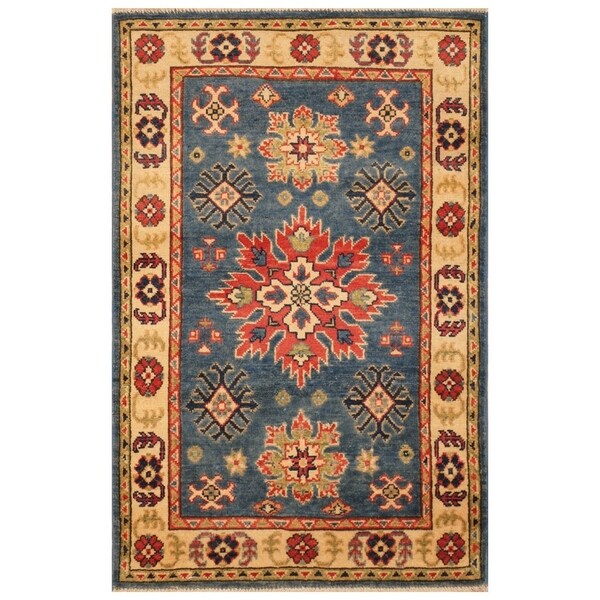 Handmade Kazak Wool Rug (Afghanistan) - 2'8 x 4'1