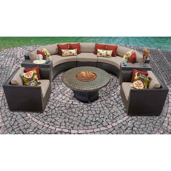 Barbados 8 Piece Outdoor Wicker Patio Furniture Set 08i Overstock