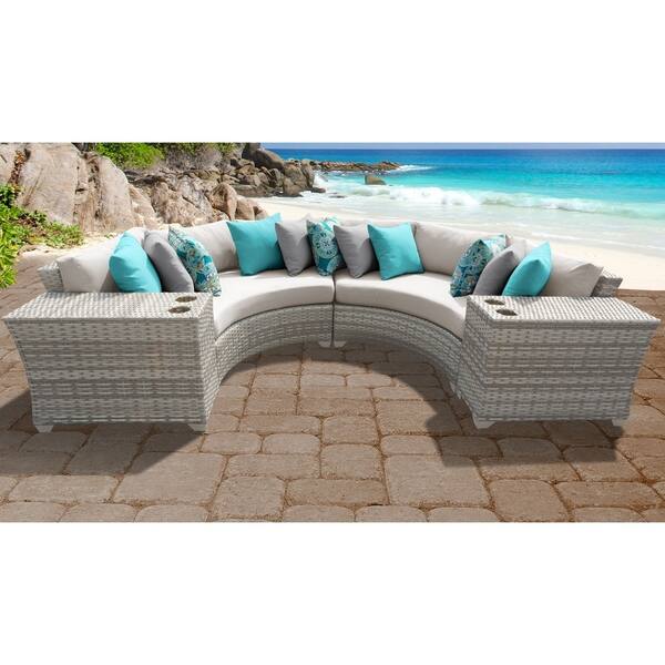Shop Fairmont 4 Piece Outdoor Wicker Patio Furniture Set 04c