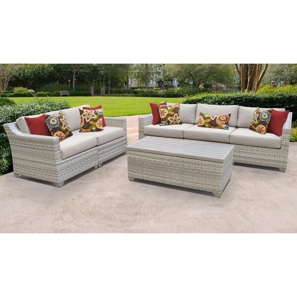 Fairmont 6 Piece Outdoor Wicker Patio Furniture Set 06p Overstock