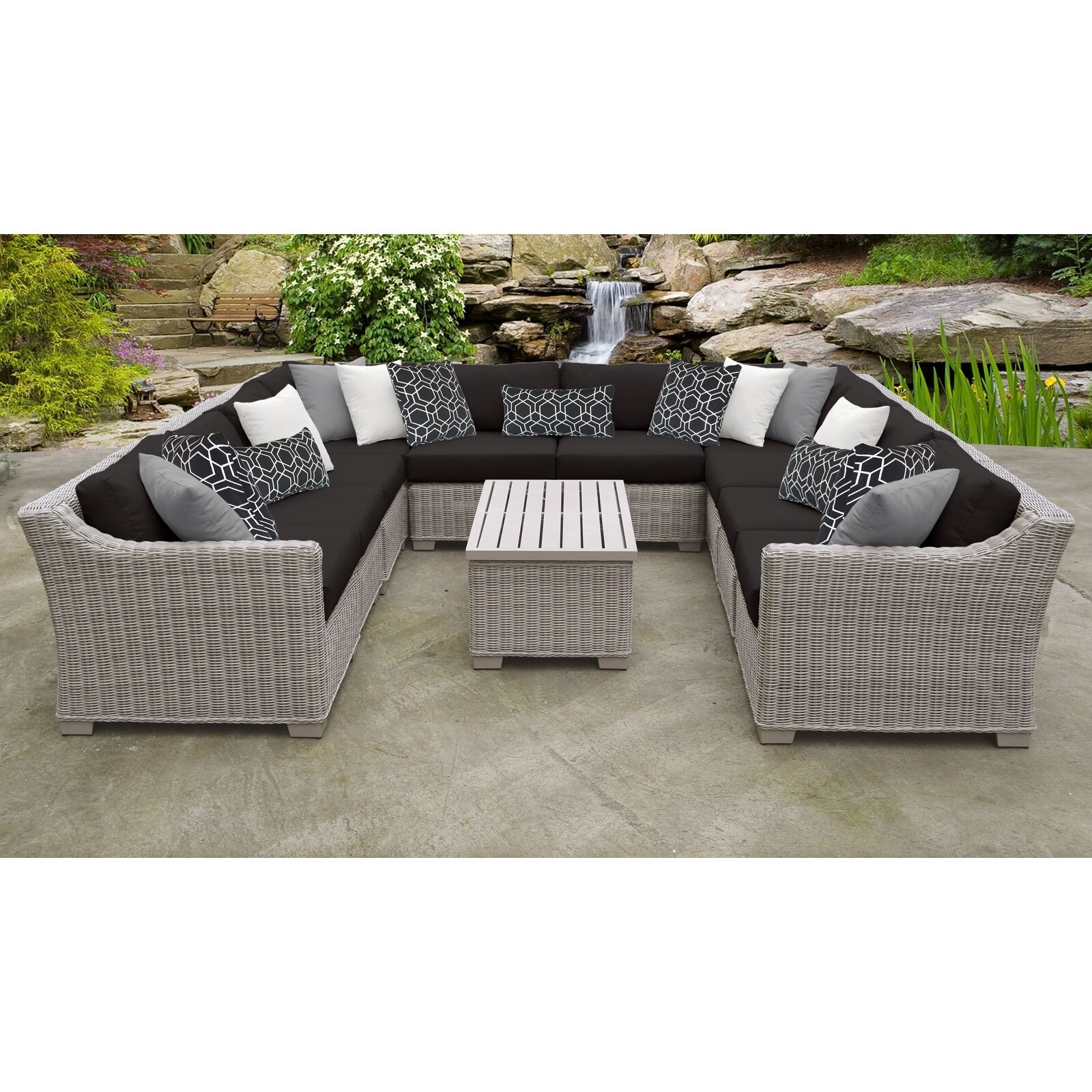 Coast 11 Piece Outdoor Wicker Patio Furniture Set 11a Free Outdoor Wicker Patio Furniture Set 11a