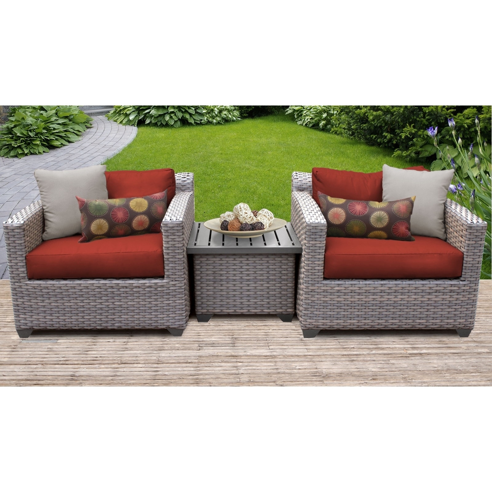 florence 3 piece wicker