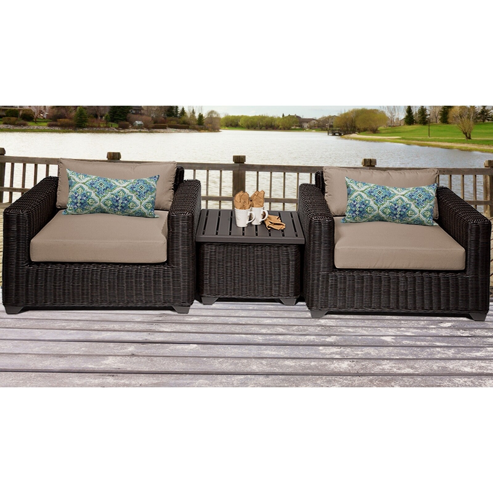 Venice 3 Piece Outdoor Wicker Patio Furniture Set 03a For Online Outdoor Wicker Patio Furniture