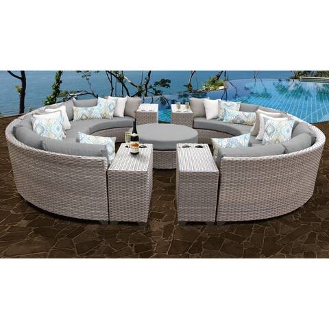 Florence 11 Piece Outdoor Wicker Patio Furniture Set 11b