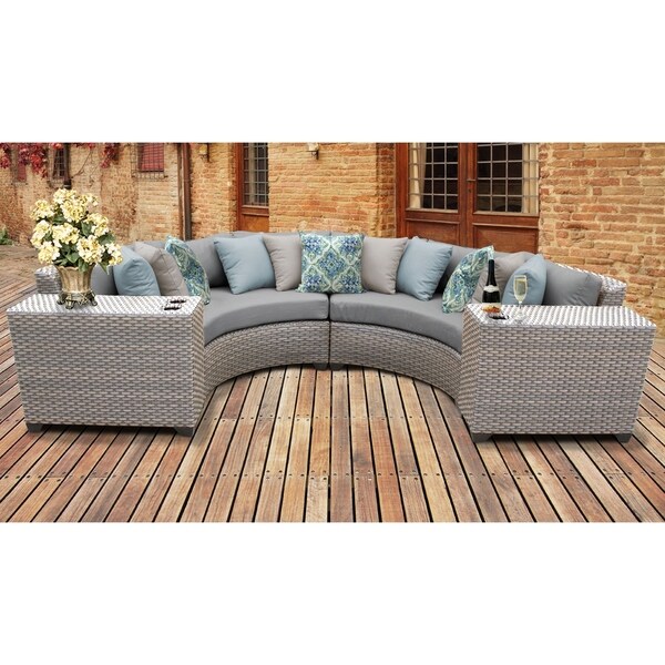 Florence rattan 2025 corner sofa set