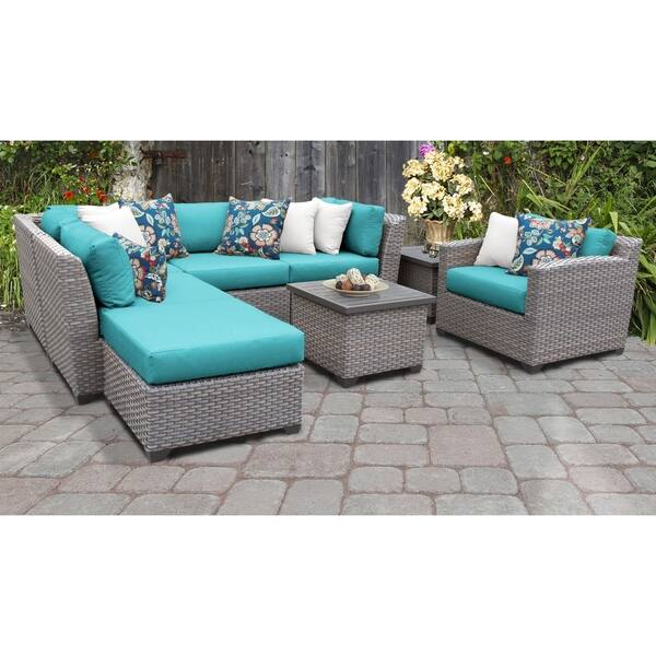 Shop Florence 8 Piece Outdoor Wicker Patio Furniture Set 08g On Sale Overstock 26274003